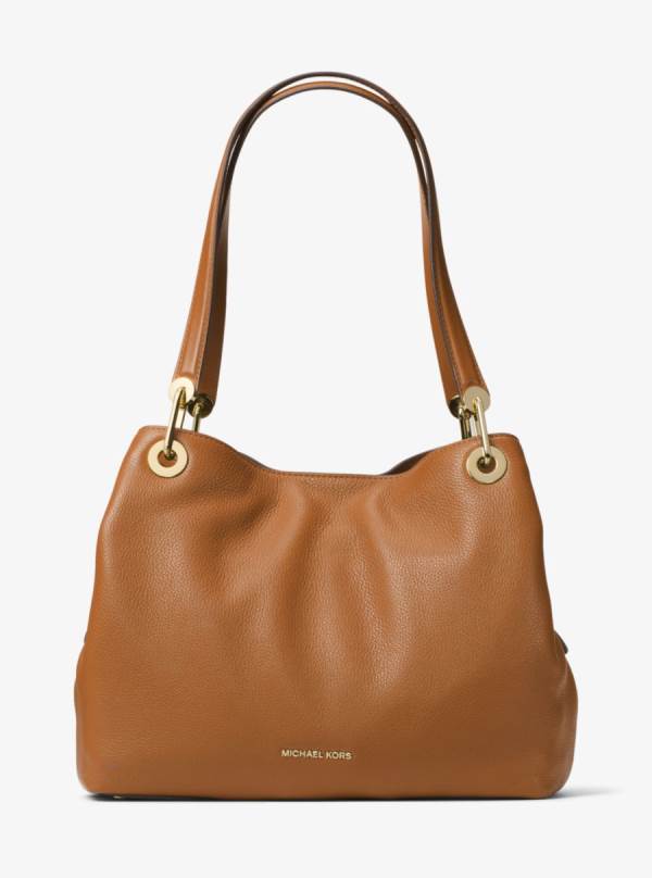 Damske Taška Cez Rameno Michael Kors Raven Large Leather Hnede - Kabelky Michael Kors Outlet | BIRXZ-3476